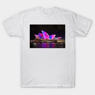 Sydney Opera House during the Vivid Festival. T-Shirt